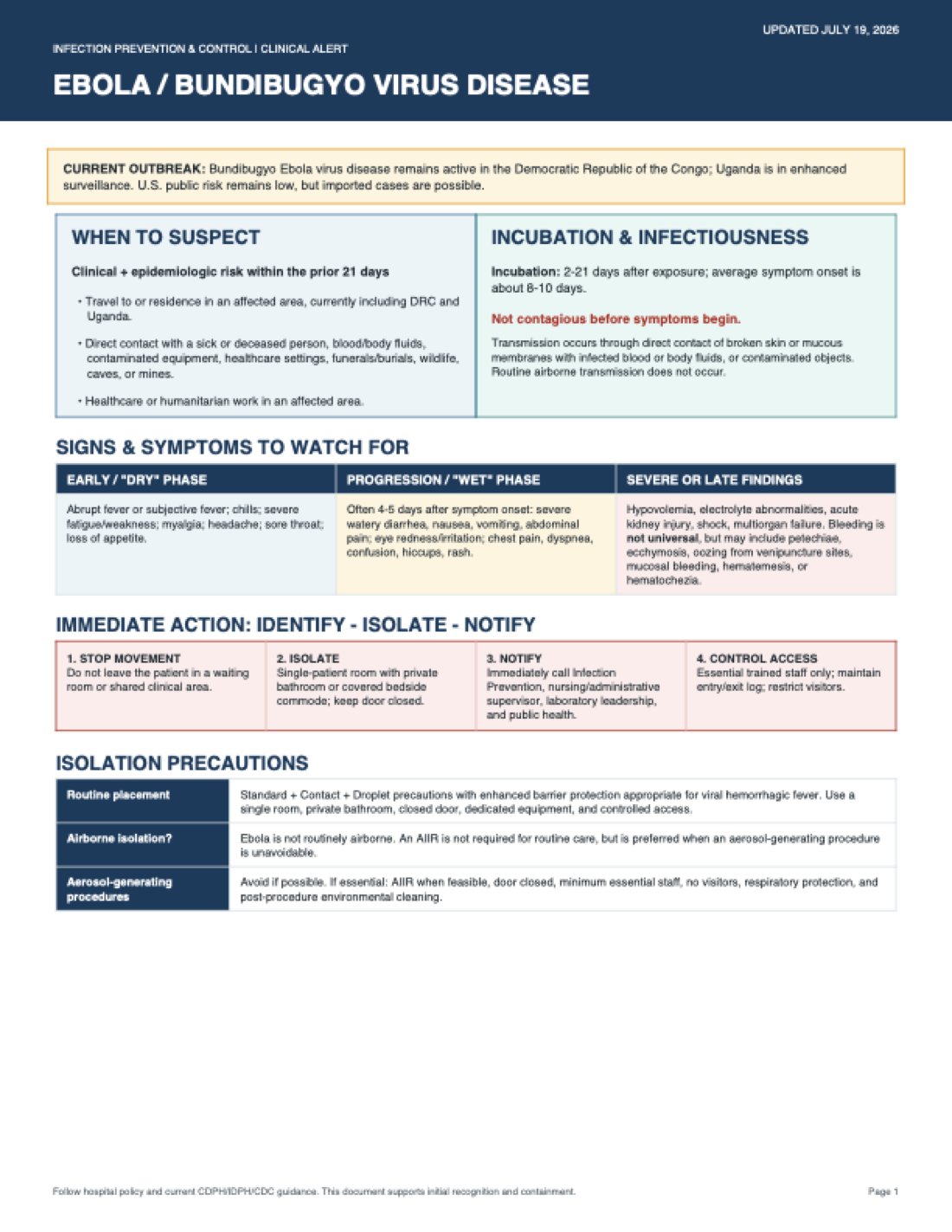 Ebola Awareness Flyer — document preview